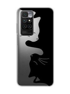 Прозорий чохол для Xiaomi Redmi 10 Котики (принт 118)