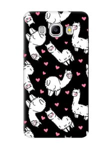 Матовий чорний чохол на Samsung Galaxy J5(2016) J510 Лами (принт 95)