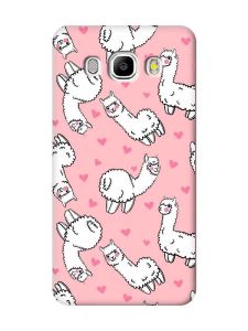 Матовий рожевий чохол на Samsung Galaxy J5(2016) J510 Лами (принт 95)