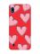 Матовий червоний чохол на Samsung Galaxy A10 (2019) A105 Сердечка рожеві (принт 78)