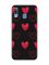 Матовий чорний чохол на Samsung Galaxy A30 (2019) / A20 (2019) Сердечка червоні (принт 77)