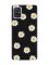 Матовий чорний чохол на Samsung Galaxy A51 Фон ромашки (принт 41)