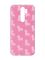 Матовий рожевий чохол на Xiaomi Redmi Note 8 Pro Лами рожеві (принт 101)
