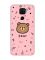 Матовий рожевий чохол на Xiaomi Redmi Note 9 Ведмедик (принт 76)