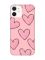 Матовий рожевий чохол на Apple iPhone 12 / 12 Pro (6.1) Сердечка рожеві (принт 78)