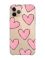 Прозорий чохол на Apple iPhone 11 Pro (5,8) Сердечка рожеві (принт 78)