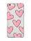Прозорий чохол на iPhone 6+/6 Plus Сердечка рожеві (принт 78)