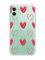 Прозорий чохол на Apple iPhone 11 (6,1) Сердечка червоні (принт 77)