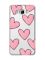 Прозорий чохол на SAMSUNG Galaxy J7(2016) J710 Сердечка рожеві (принт 78)