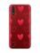 Прозорий чохол для Samsung Galaxy A01  Сердечка червоні (принт 77)