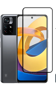 Захисне скло 3D для Xiaomi Poco M4 Pro 5G Чорний