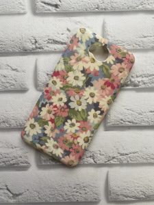 Силіконовий матовий чохол з принтом для Huawei Y5 2017 Ромашки кольорові