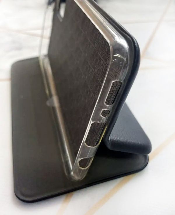 Чохол-книжка з малюнком для Samsung Galaxy А31 Чорний; Лавандовий віночок (принт 19)