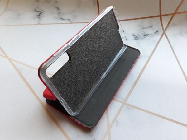 Чохол-книжка з малюнком для Samsung Galaxy А50 (2019) А505/A30s Червоний; Дівчина з півоніями (принт 11)