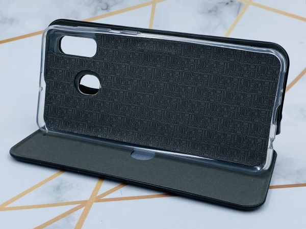 Чохол-книжка з малюнком для Samsung Galaxy А30 (2019) А305/A20 Чорний; Дівчина з паспортом (патріотичний принт 12)