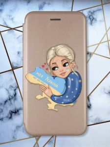 Чохол-книжка з малюнком для Samsung Galaxy A50 (2019) A505/A30s Золотий; Моя Україна (патріотичний принт 24)