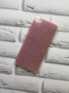 Силіконовий чохол з блискучою вставкою Meizu U10 Рожевий