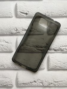 Силіконовий прозорий чохол із бампером для Samsung G850 Чорний