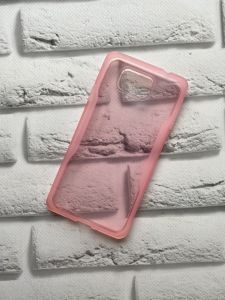 Силіконовий прозорий чохол із бампером для Samsung G850 Рожевий