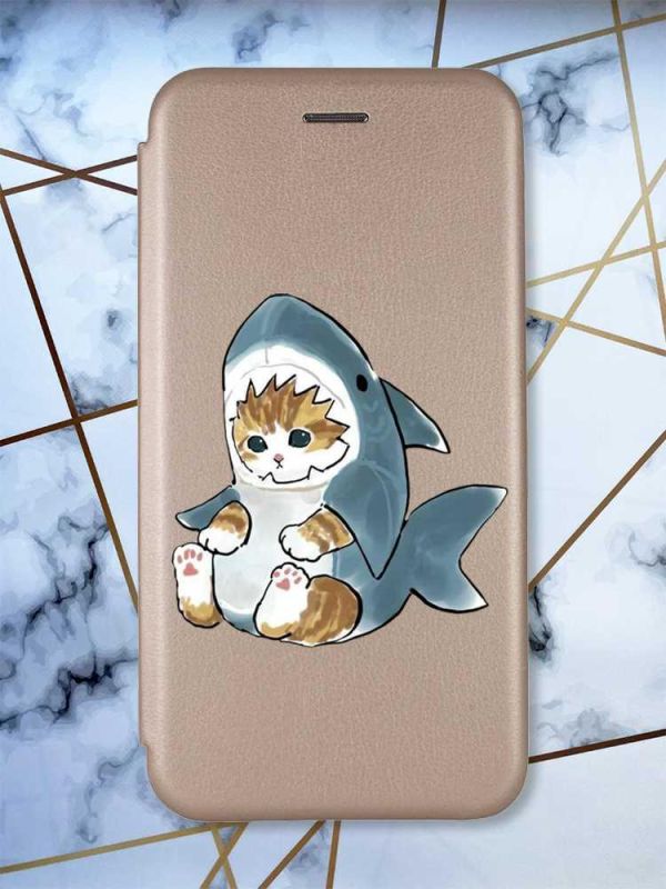 Чохол-книжка з малюнком для Samsung Galaxy A31 Золотистий; Кошеня (принт 120)