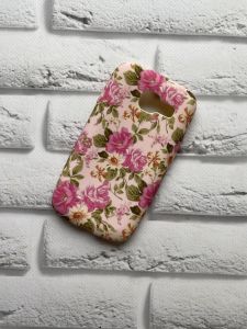 Силіконовий чохол із малюнком для Samsung S7262/Star Pro Рожеві квіти на рожевому