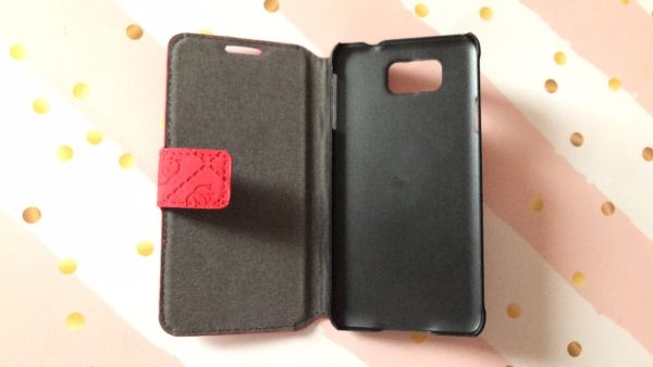 Чохол-книга з тисненням для Samsung G850 Червоний