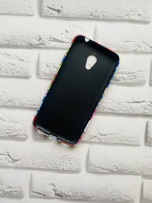 Силіконовий чохол з малюнком для Meizu M6 Маки та волошки