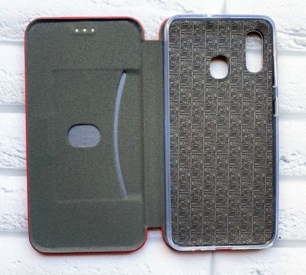Чохол-книжка з малюнком для Samsung Galaxy A30 (2019) A305/A20 Червоний; Ніжки (принт 62)
