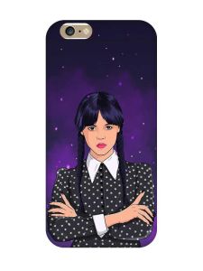 Чохол на iPhone 6/6s :: Дівчина з косичками. Венздей (принт 208)