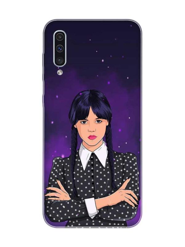 Чохол на Samsung Galaxy A50 (2019) A505 Дівчина з косичками. Венздей (принт 208)