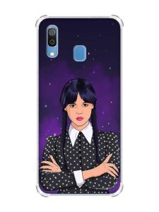 Чохол з потовщеними кутами на Samsung Galaxy A30 (2019) / A20 (2019) Дівчина з косичками. Венздей (принт 208)