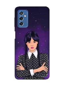 Чохол на Samsung Galaxy M52 Дівчина з косичками. Венздей (принт 208)