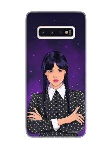 Чохол на Samsung Galaxy S10 Дівчина з косичками. Венздей (принт 208)