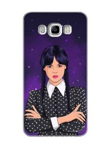 Чохол на SAMSUNG Galaxy J7(2016) J710 Дівчина з косичками. Венздей (принт 208)