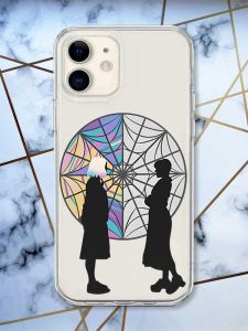 Прозорий чохол на iPhone 12 mini Силуети. Венздей (принт 210)