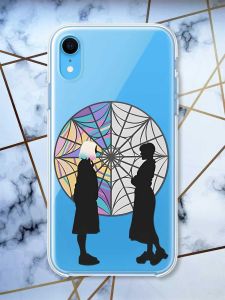 Прозорий чохол на iPhone XR Силуети. Венздей (принт 210)