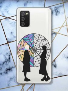 Прозорий чохол для Samsung Galaxy A02s Силуети. Венздей (принт 210)