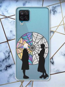 Прозорий чохол на Samsung A12 4G Силуети. Венздей (принт 210)
