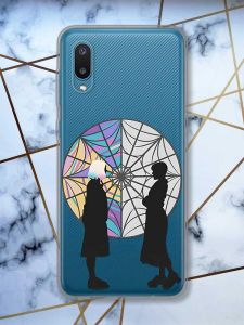 Прозорий чохол на Samsung Galaxy A02/A022 (2021) Силуети. Венздей (принт 210)