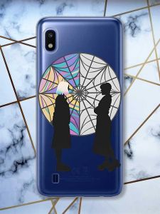 Прозорий чохол на Samsung Galaxy A10 (2019) A105 Силуети. Венздей (принт 210)