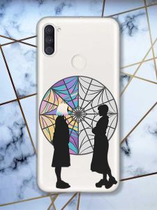 Прозорий чохол на Samsung Galaxy A11 Силуети. Венздей (принт 210)