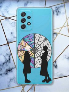 Прозорий чохол на Samsung Galaxy A52 Силуети. Венздей (принт 210)