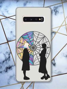 Прозорий чохол на Samsung Galaxy S10 Силуети. Венздей (принт 210)