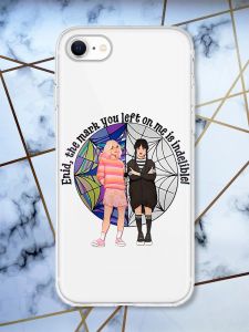 Прозорий чохол для iPhone 7, 8 Дівчата з Венздей (принт 211)