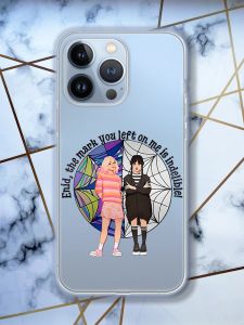 Прозорий чохол на Apple iPhone 13 Pro Дівчата з Венздей (принт 211)