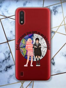 Прозорий чохол для Samsung Galaxy A01 Дівчата з Венздей (принт 211)