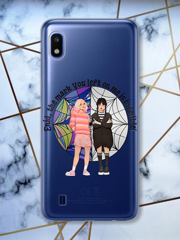 Прозорий чохол на Samsung Galaxy A10 (2019) A105 Дівчата з Венздей (принт 211)