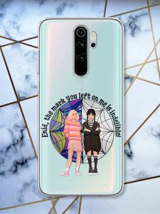 Прозорий чохол на Xiaomi Redmi Note 8 Pro Дівчата з Венздей (принт 211)