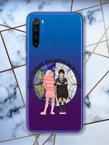 Прозорий чохол на Xiaomi Redmi Note 8T Дівчата з Венздей (принт 211)