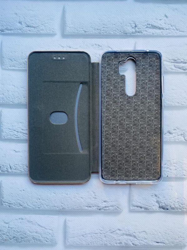 Чохол-книжка з малюнком для Xiaomi Redmi Note 8 Pro Золотий; Котик (принт 125)